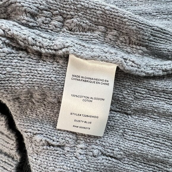 WEEKEND Los Angeles Cable Knit Crop Tank Top Size XL Gray Sweater Vest Layering - Picture 6 of 8